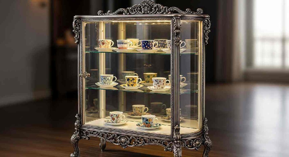 Coffee Cup Display Cabinet: