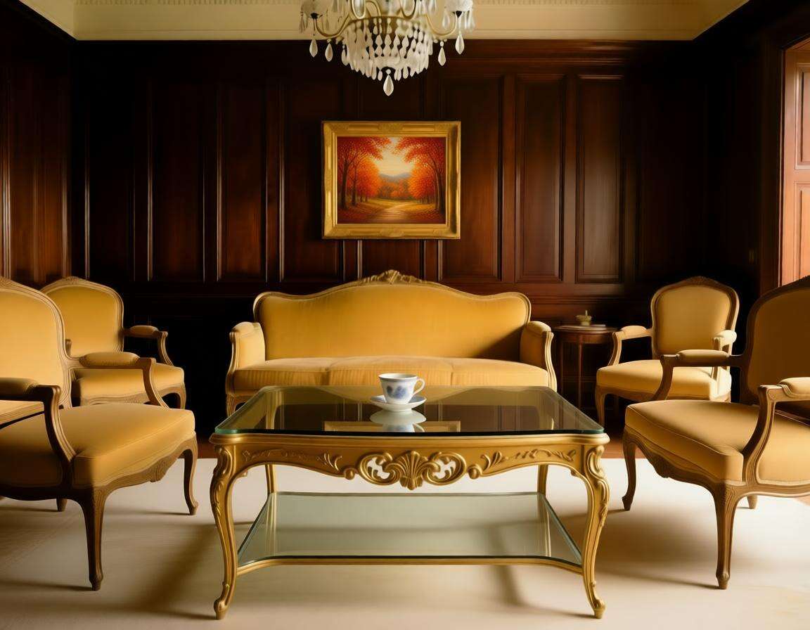 glass display top coffee table